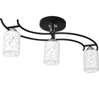 Потолочный светильник ЭЛЕТЕХ Стиль 131 черн.(Плафон 8498) НПБ 01-3x60-178 Е27 [ИМ] 1005405038