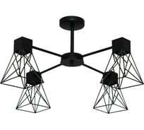 Потолочный светильник ЭЛЕТЕХ Дельта 141 черн.муар НПБ 01-4x60-126 Е27 ИУ 1005404784