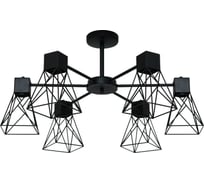 Потолочный светильник ЭЛЕТЕХ Дельта 161 черн.муар НПБ 01-6x60-118 Е27 ИУ 1005404785