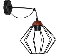 Настенный светильник ЭЛЕТЕХ Конти 511 черн.муар медь (Плафон Ромб) НББ 01-60-165 Е27 [ИМ] 1005405031