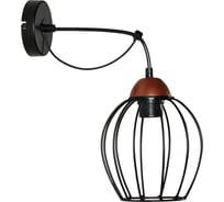 Настенный светильник ЭЛЕТЕХ Конти 511 черн.муар медь (Плафон Сфера) НББ 01-60-165 Е27 [ИМ] 1005405029