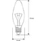 Электрическая лампа накаливания с прозрачной колбой MIC Camelion 40/B/CL/E14, 8968 5