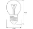 Электрическая лампа накаливания с прозрачной колбой MIC Camelion 60/D/CL/E27, 8973 2