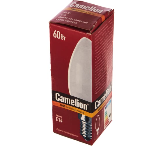 Электрическая лампа накаливания с матовой колбой MIC Camelion 60/B/FR/E14, 9866