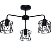 Потолочный светильник ЭЛЕТЕХ Стелла 131 черн.муар НПБ 01-3x60-202 Е27 ИУ 1005404669