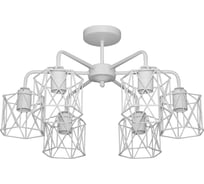 Потолочный светильник ЭЛЕТЕХ Стелла 161 бел.муар НПБ 01-6x60-142 Е27 ИУ 1005404670