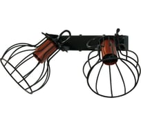 Настенный светильник ЭЛЕТЕХ Эстель 521 черн.муар медь НББ 01-2x60-111 Е27 ИУ 1005404800