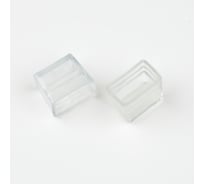 Изолирующий зажим (заглушка) для светодиодных лент Uniel NEON 220В, UCW-N21 CLEAR 025 POLYBAG UL-00002938
