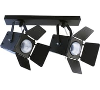 Светильник ЭЛЕТЕХ Кино НПБ 01-2x60-515 черный матовый/черный ИУ 1005404539