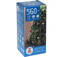 Электрическая гирлянда LED Сноубум мишура на елку 1.5-1.8м 560LED шампань 8 нитей пост свеч 12В 220В 351-651