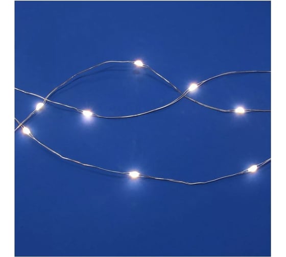 Электрическая гирлянда LED Сноубум нитка росы Жемчужная россыпь 10м 100LED Extra шампань 8 220В НВ 351-550