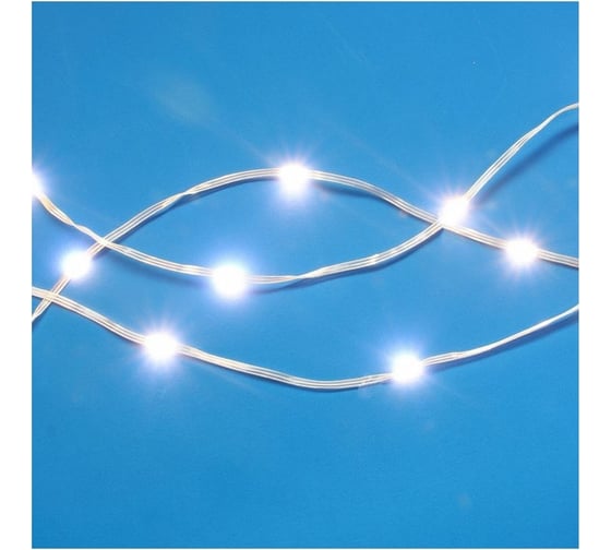 Электрическая гирлянда LED Сноубум Нить Созвездие Ориона 10м 100LED Extra шампань пост свеч прозр 220В НВ 351-549