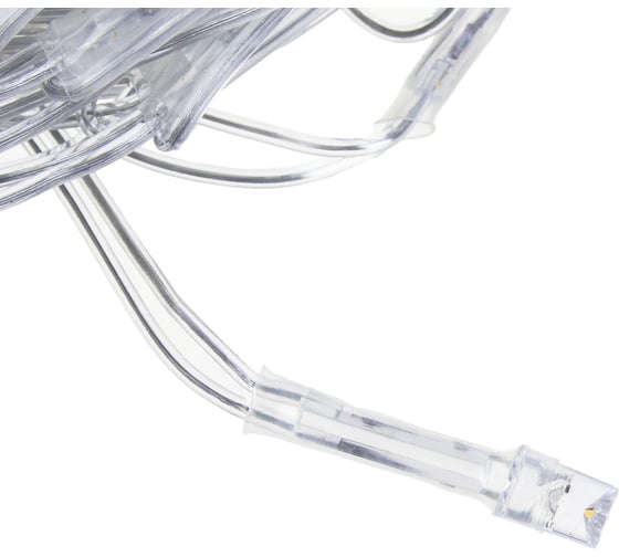 Электрическая гирлянда LED Сноубум сеть 144LED, 1.6x1.6м, шампань, плавное мерцание, ПВХ прозр., 220В 362-107