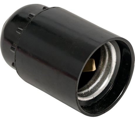 Карболитовый подвесной патрон EKF Е27 черн. индивидуальный пакет LHC-E27-s-p