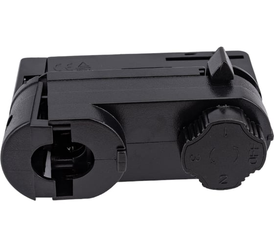 Адаптер для трехфазного шинопровода Uniel UBX-A61 BLACK 1 POLYBAG 09788