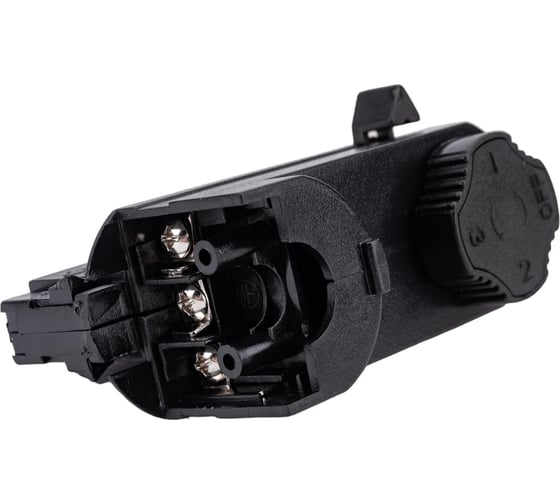 Адаптер для трехфазного шинопровода Uniel UBX-A61 BLACK 1 POLYBAG 09788