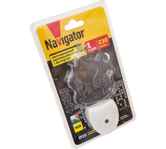 Светильник Navigator NNL-SNR05 Пламя с фотореле 230В 93128
