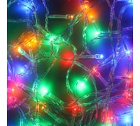 Электрическая гирлянда Сноубум вьюн 1,8м, 18LED, мультицвет, постоянное свечение, ПВХ, прозрачный, USB 384-043