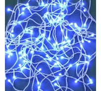 Электрическая гирлянда Сноубум вьюн 10м, 120LED, цветной диод, синий, 8 режимов, ПВХ, прозрачный, 220В 384-155