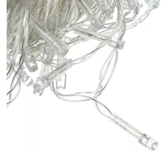 Электрическая гирлянда Сноубум вьюн 14м, 180 LED,мультицвет, 8 режимов, ПВХ, прозрачный, 220В 384-038