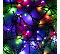 Электрическая гирлянда Сноубум вьюн 20м, 400LED, мультицвет, 8 режимов, ПВХ, черный, коннектор, 220В 351-482
