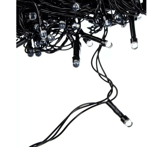 Электрическая гирлянда Сноубум вьюн 9м, 100 LED, RG/RB, авторежим, ПВХ, черный, 220В 384-034