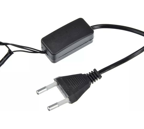 Электрическая гирлянда Сноубум вьюн 9м, 100 LED, RG/RB, авторежим, ПВХ, черный, 220В 384-034