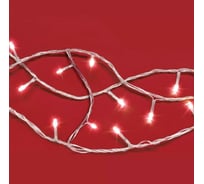 Электрическая гирлянда Сноубум вьюн 9м, 100LED, розовое золото, постоянное свечение, ПВХ, прозрачный, 220В 384-103