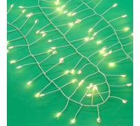 Электрическая гирлянда Сноубум мишура Млечный путь нить росы 3м 300LED шампань постоянное свечение, 220В 50Гц 351-552
