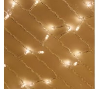 Электрическая гирлянда Сноубум бахрома 96LED шампань 2x0.5м 16LED мерцание 16 нитей 220В 351-492