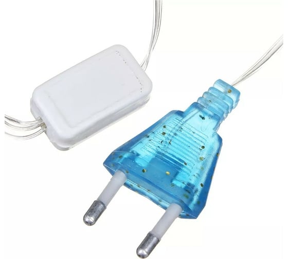 Электрическая гирлянда Сноубум бахрома-сердце 124LED, 2,5x1,5м,16 нитей, шампань, 8 режимов, 220В 382-032