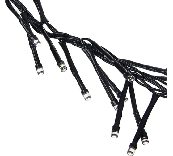 Электрическая гирлянда LED Сноубумектр. мишура 288LED, 3м, шампань, 8 реж, ПВХ.провод, 220В 351-493