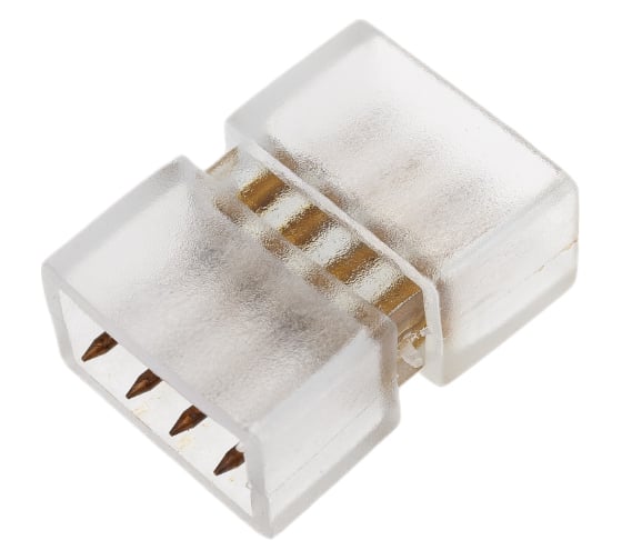 Контактный прямой соединитель для светодиодных лент 220В Uniel UTC-K-14/B67-RGB CLEAR 025 POLYBAG UL-00000869