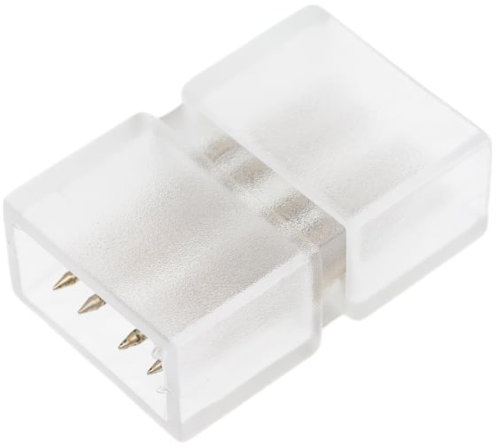 Прямой соединитель для светодиодных лент 220В 5050 RGB Uniel UTC-K-14/B67-RGB CLEAR 005 10826