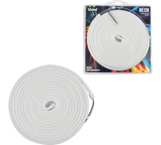 Светодиодная лента Uniel NEON ULS-N03-2835-100LED/m-8mm-IP67-DC12V-11W/m-5M-6500K UL-00009095