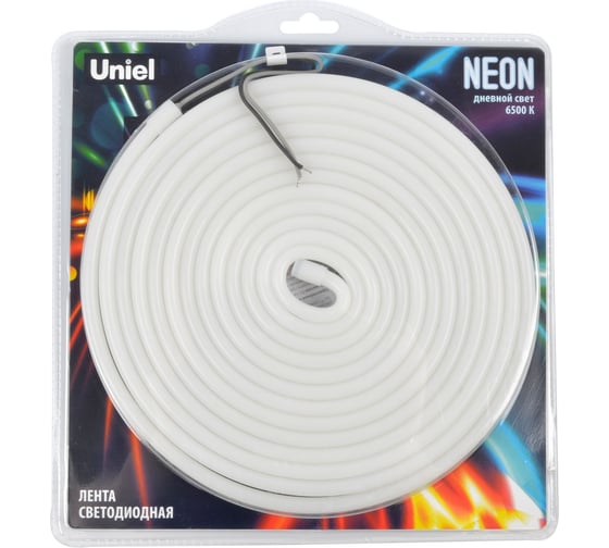 Светодиодная лента Uniel NEON ULS-N03-2835-100LED/m-8mm-IP67-DC12V-11W/m-5M-6500K UL-00009095