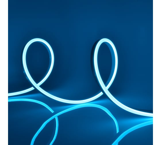 Светодиодная лента Uniel NEON ULS-N11-2835-120LED/m-8mm-IP67-DC24V-10W/m-15M-LIGHTBLUE UL-00009105