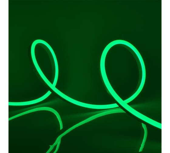 Светодиодная лента Uniel NEON ULS-N11-2835-120LED/m-8mm-IP67-DC24V-10W/m-15M-GREEN UL-00009100