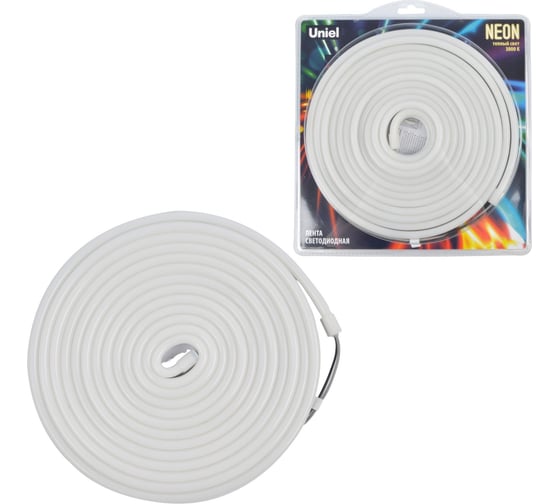Светодиодная лента Uniel NEON ULS-N03-2835-100LED/m-8mm-IP67-DC12V-11W/m-5M-3000K UL-00009093
