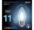 Лампа Gauss Filament Свеча Е27 11W 830lm 4100К 103802211 3