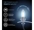 Лампа Gauss Filament Свеча Е27 11W 830lm 4100К 103802211 4
