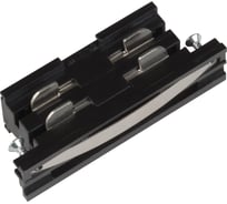 Соединитель для шинопроводов Uniel UBX-A11 прямой, внутренний, трехфазный BLACK 1 POLYBAG 09742