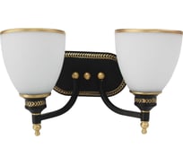 Бра De Fran Е27 220В 2x40Вт, КЛАССИКА, черненое золото, YP2-3352-2WMBK+G