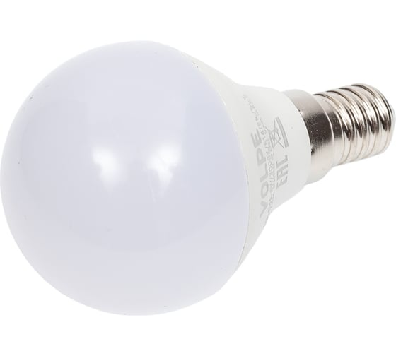 Светодиодная лампа Volpe LED-G45-6W/3000K/E14/FR/SLS UL-00008814