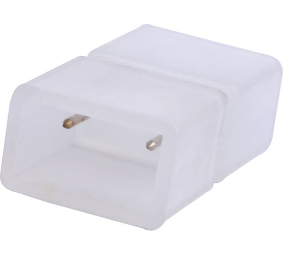 Контактный прямой соединитель для светодиодных лент Volpe 220В 5050 POLYBAG 10970