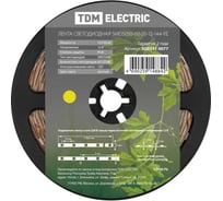 Светодиодная лента TDM ELECTRIC SMD5050-60-20-12-144-YE 60LED/м, IP20, 12В, 14.4Вт, желтый, SQ0331-0077