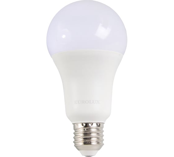 Светодиодная лампа Eurolux LL-E-A70-20W-230-6K-E27 груша, 20Вт, холодный, Е27 76/2/77