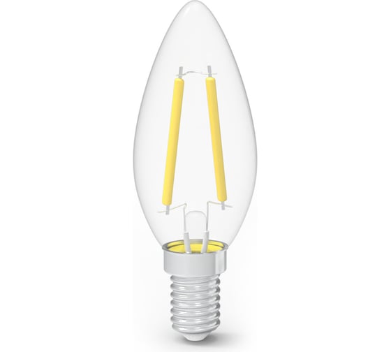 Лампа Gauss Filament Свеча 7W 550lm 2700К Е14 LED (3 лампы в упаковке) 1/20 103901107T