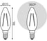 Лампа Gauss Filament Свеча 7W 550lm 2700К Е14 LED (3 лампы в упаковке) 1/20 103901107T 3