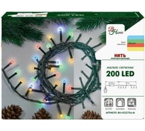 Электрогирлянда B&H Нить, 15 м, 200 разноцветных матовых светодиодов BH-HO2704-M